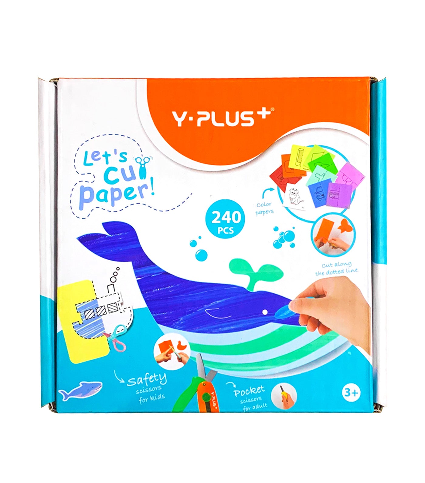 240pcs Paper with Scissors