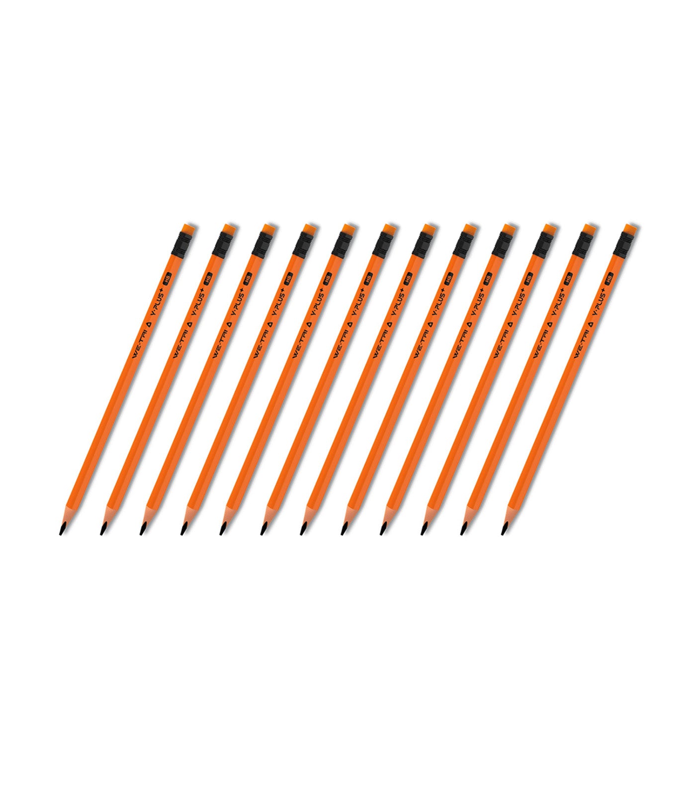 WE-TRI Wood Pencil with Eraser 12pcs