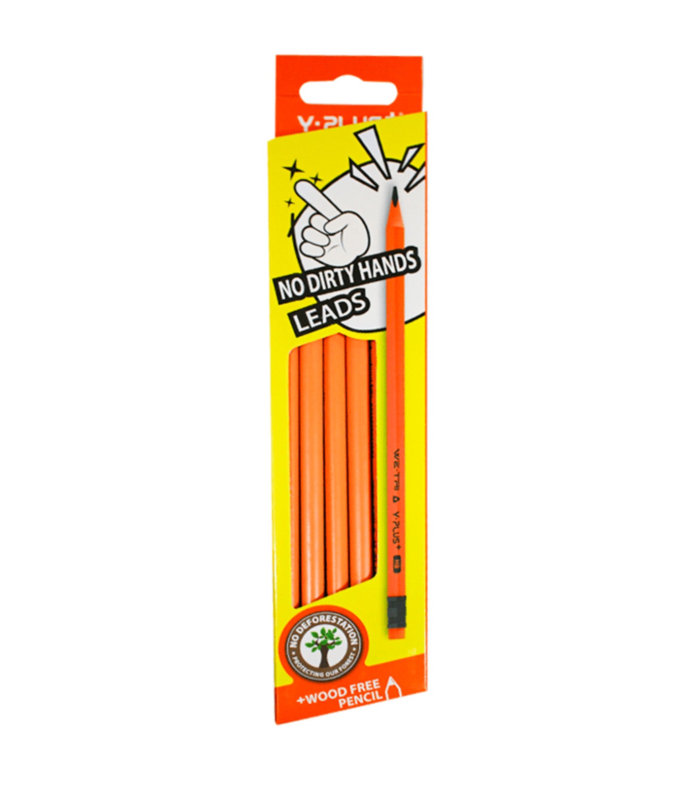 WE-TRI Wood Pencil with Eraser 12pcs