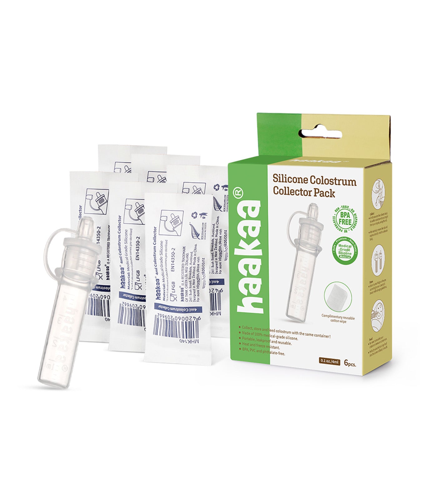 Silicone Colostrum Collector Set - 4ml