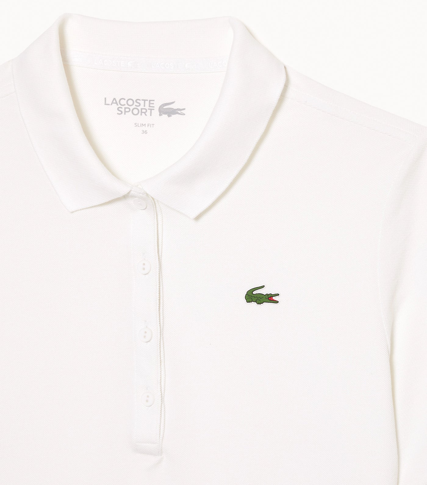Women's SPORT Slim Fit Organic Cotton Golf Polo Shirt White/White