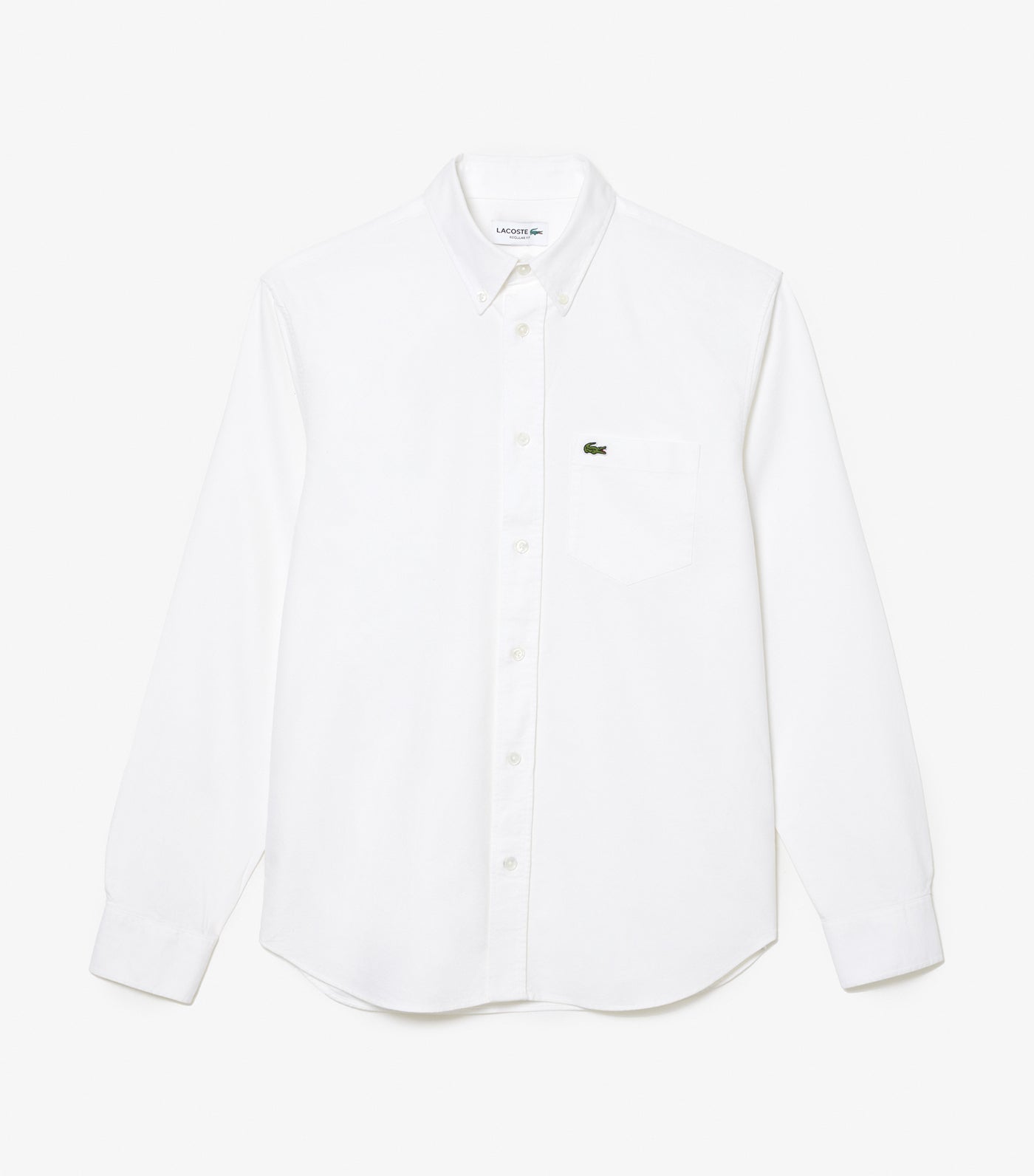 Long Sleeved Oxford Cotton Shirt White
