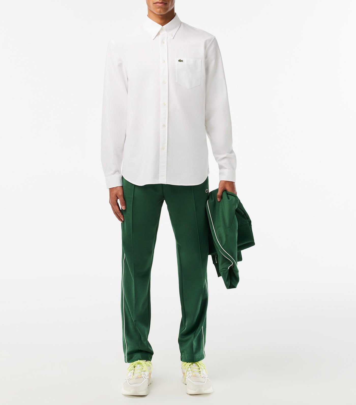 Long Sleeved Oxford Cotton Shirt White