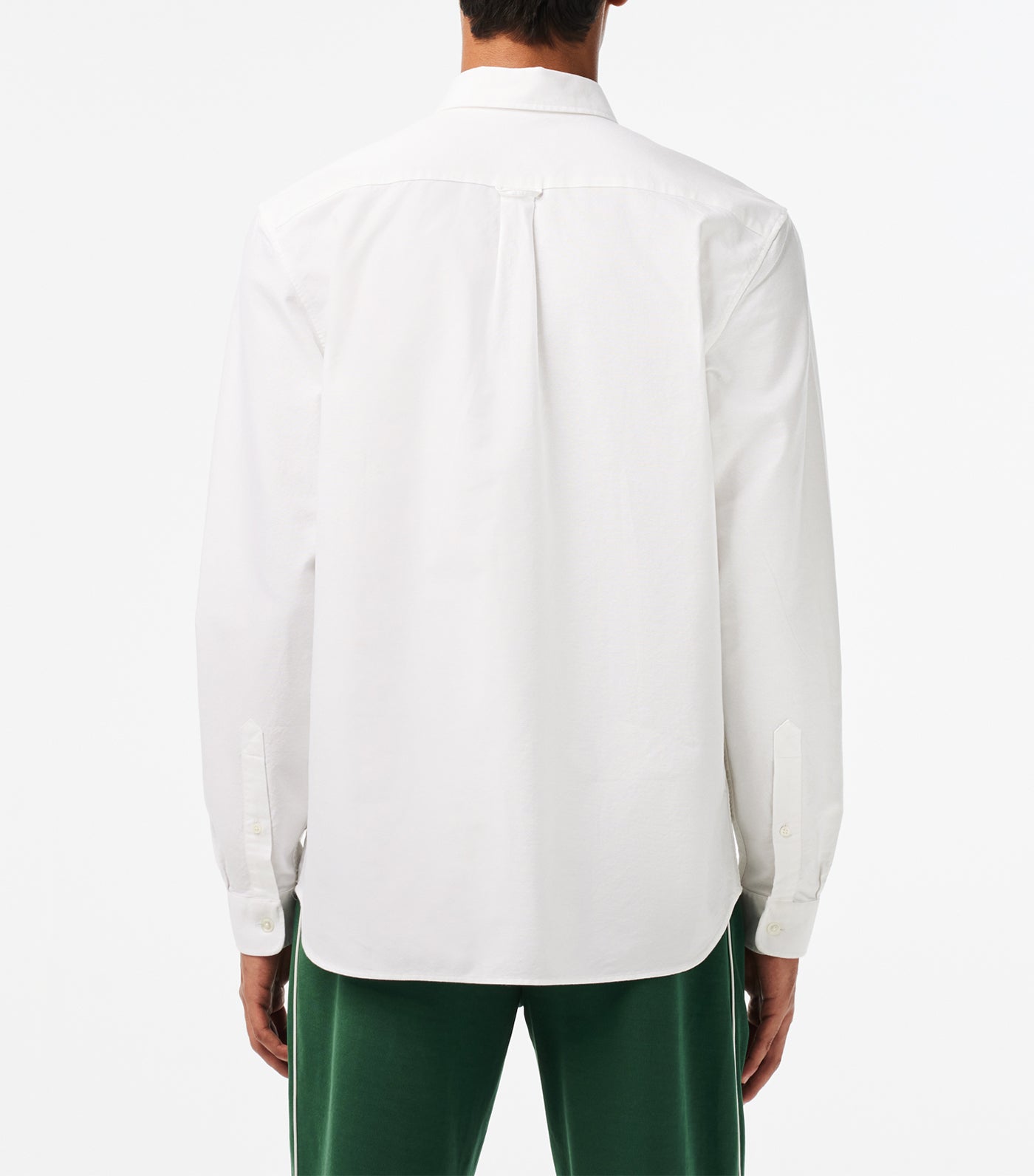 Long Sleeved Oxford Cotton Shirt White