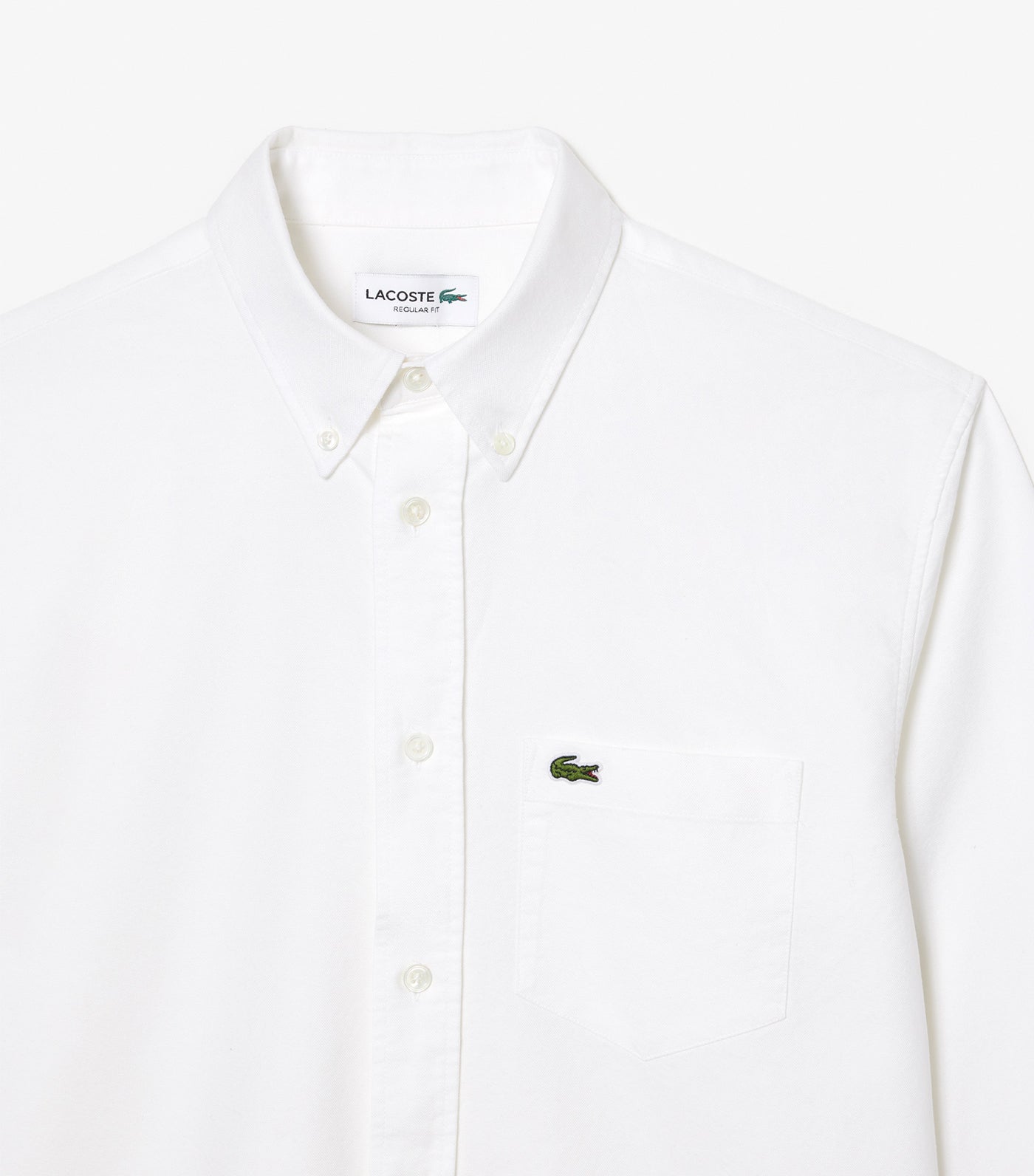 Long Sleeved Oxford Cotton Shirt White