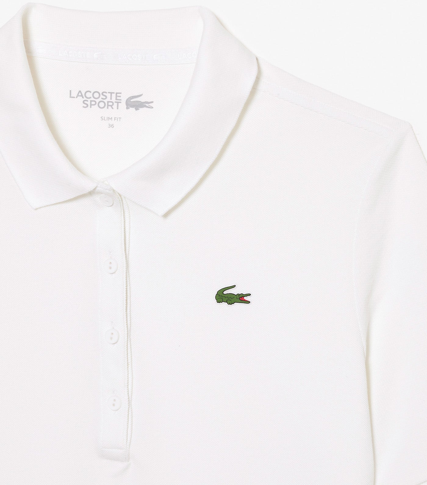 Women's SPORT Slim Fit Organic Cotton Golf Polo Shirt White/White