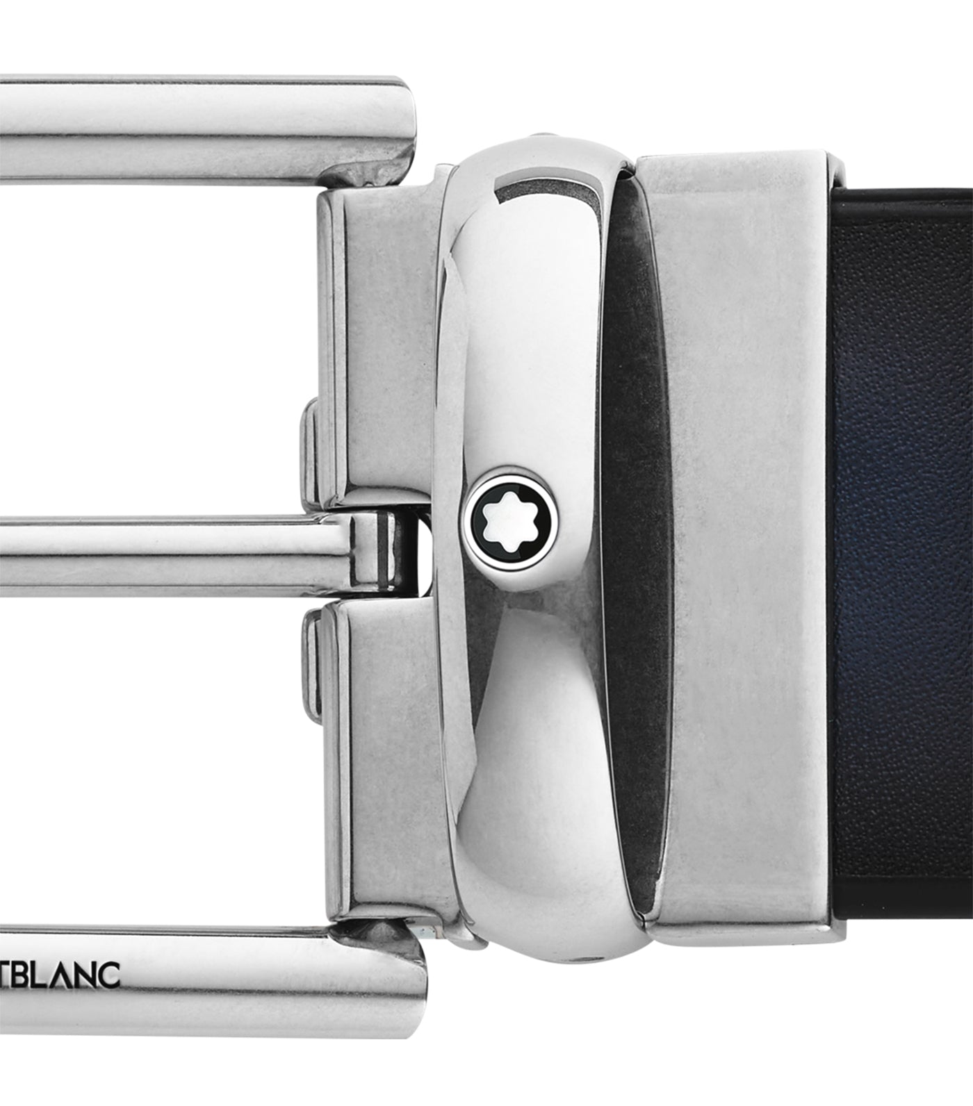 30mm Leather Belt Blue