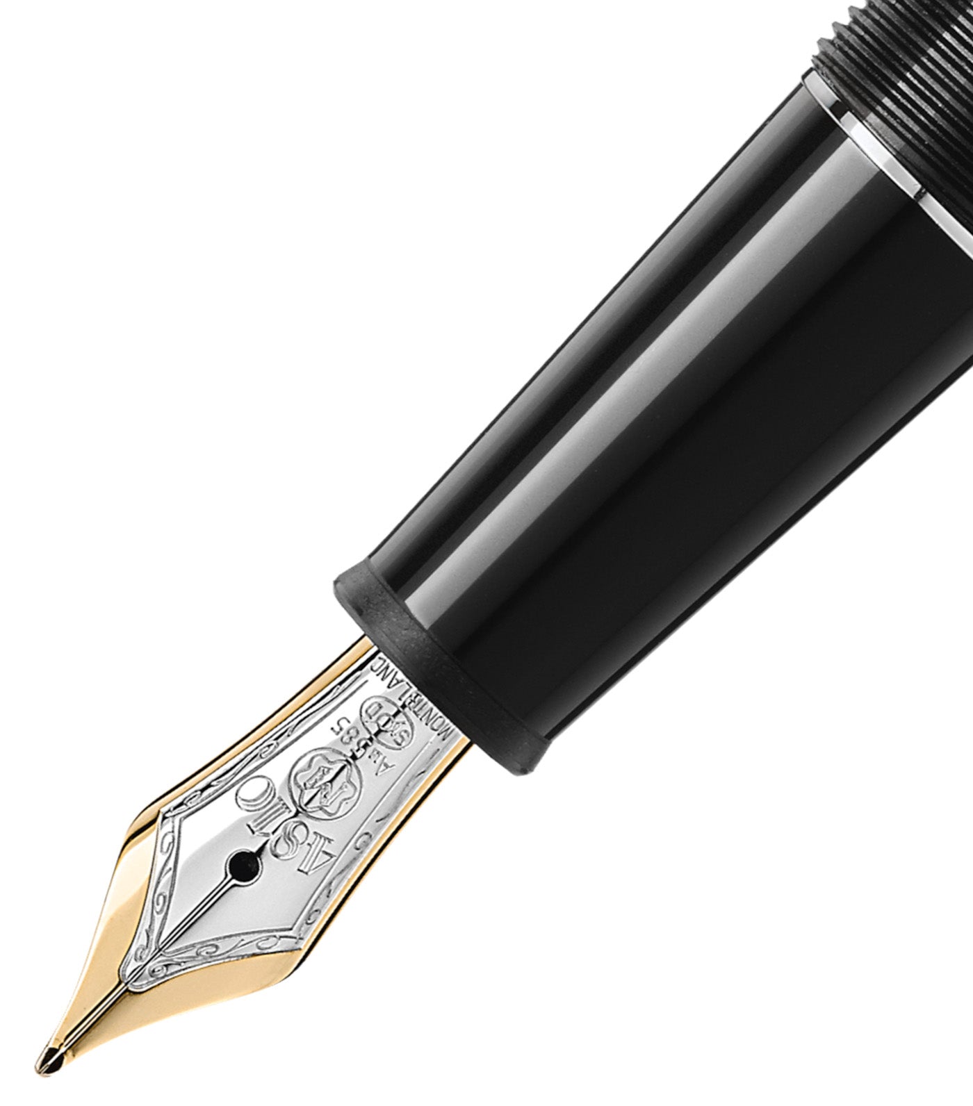 Meisterstück Platinum-Coated Classique Fountain Pen (M) Black