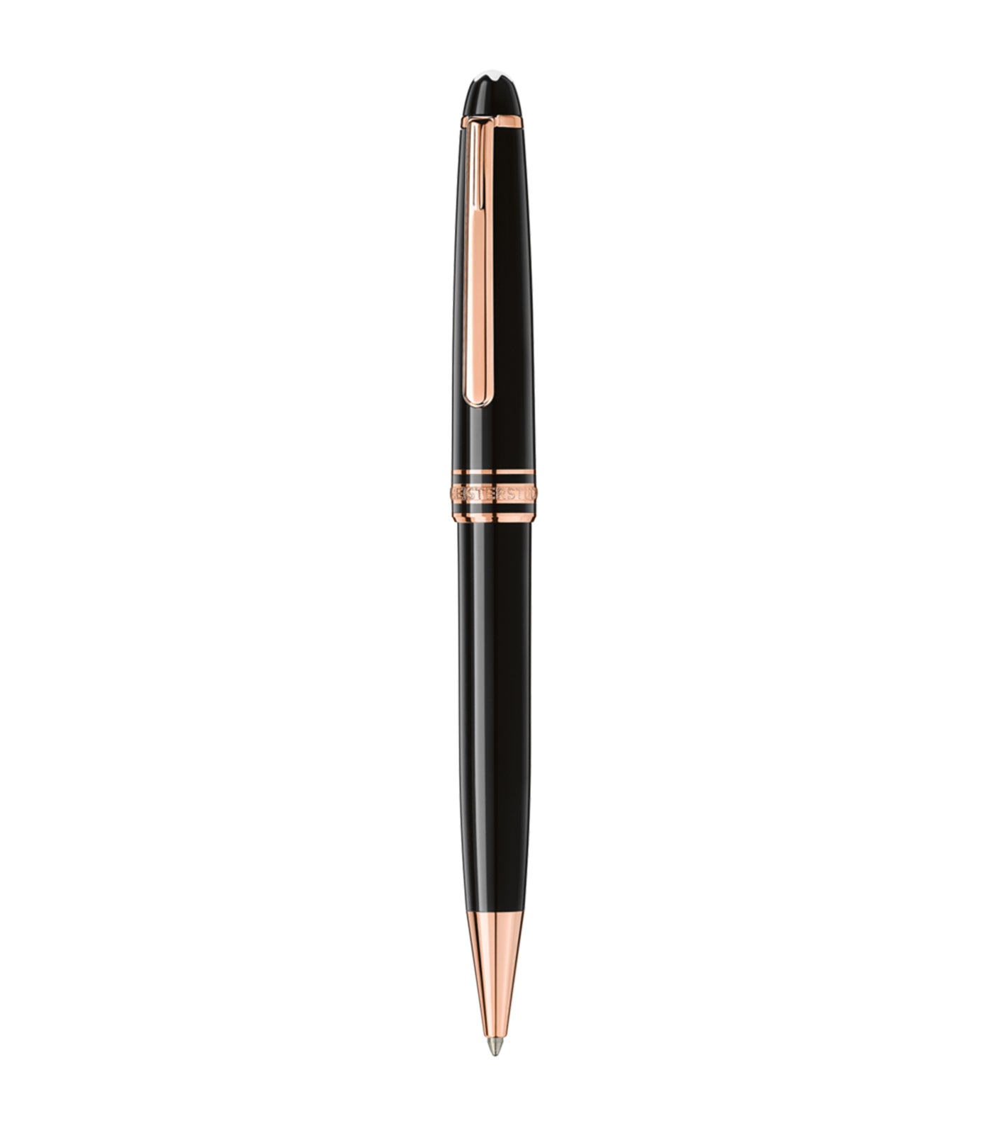 Meisterstück Rose Gold-Coated Classique Ballpoint Pen Black