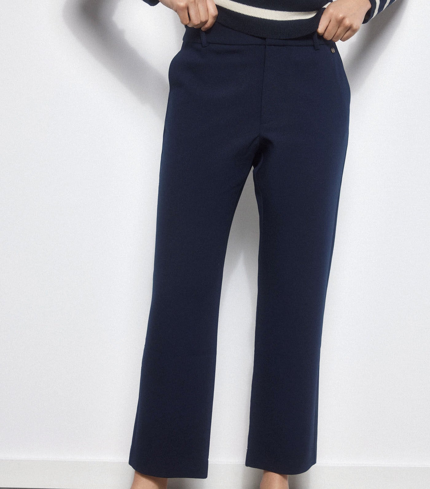 Straight Suit Trousers Black