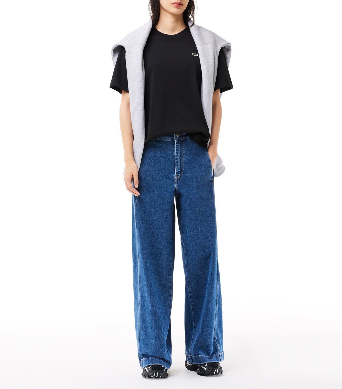 Relaxed Fit Lightweight Cotton Pima Jersey T-Shirt Black