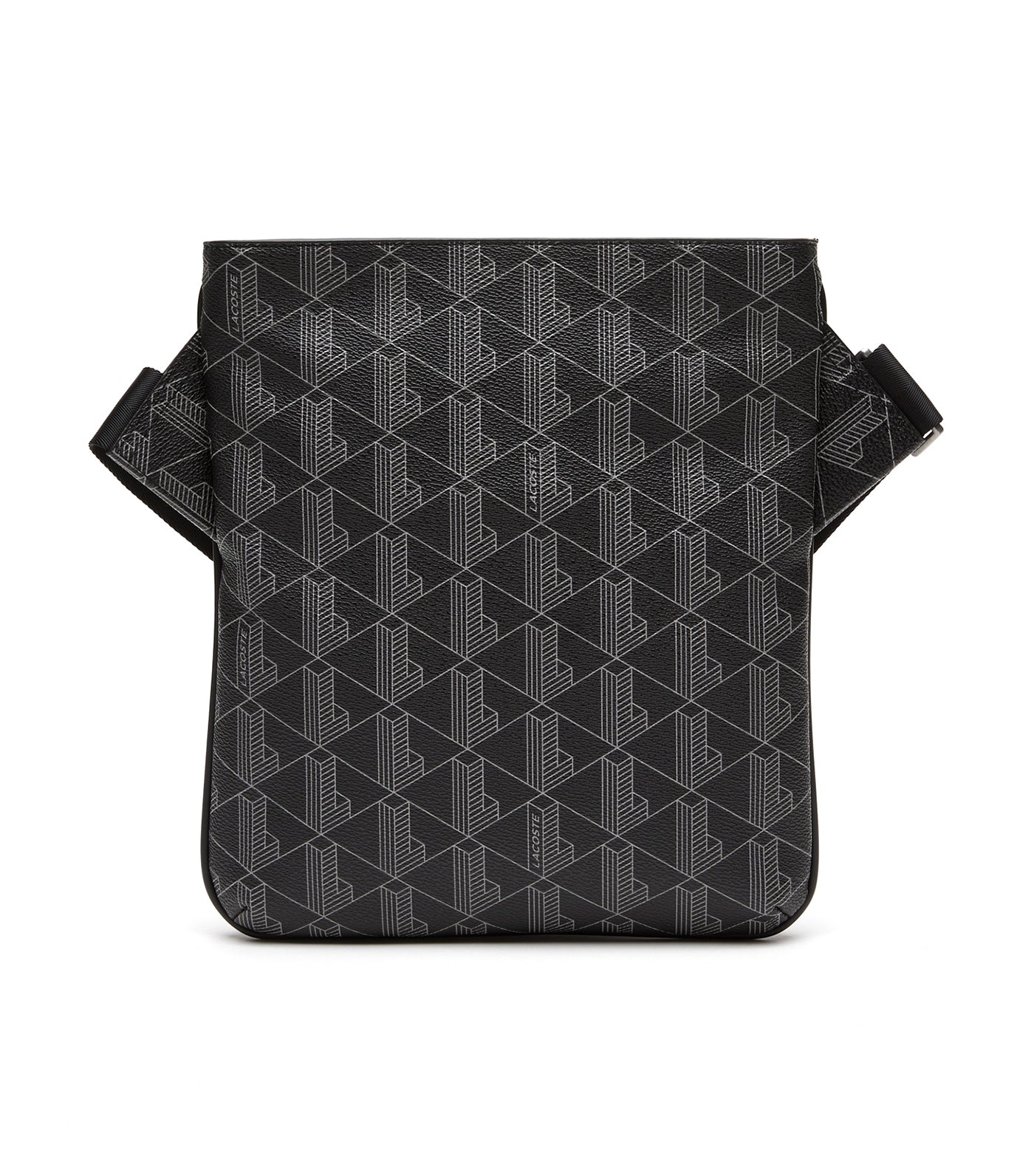 Men’s Lacoste The Blend Monogram Print Shoulder Bag Monogram Noir Gris