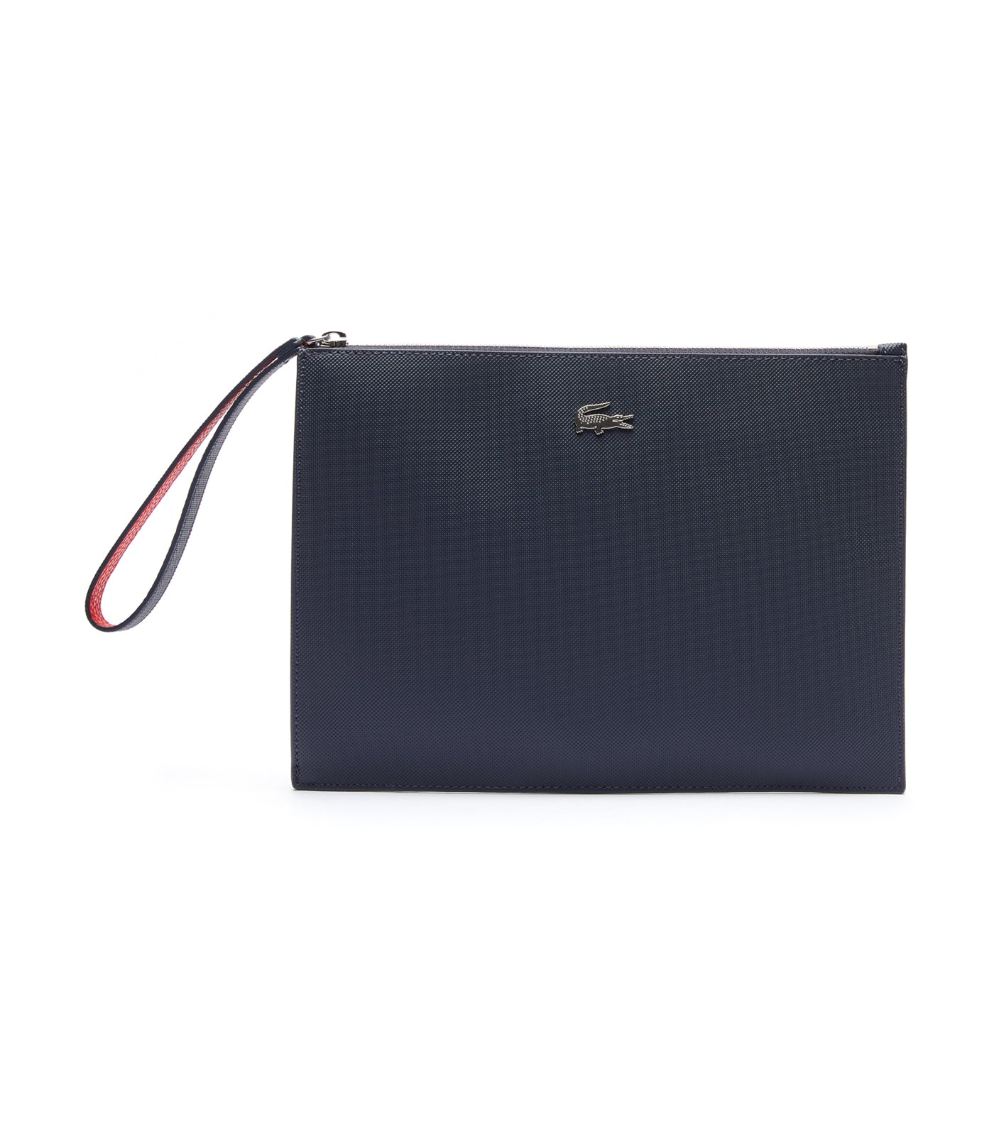 Unisex Anna Coated Piqué Canvas Zip Clutch Marine 166 Rouge 240