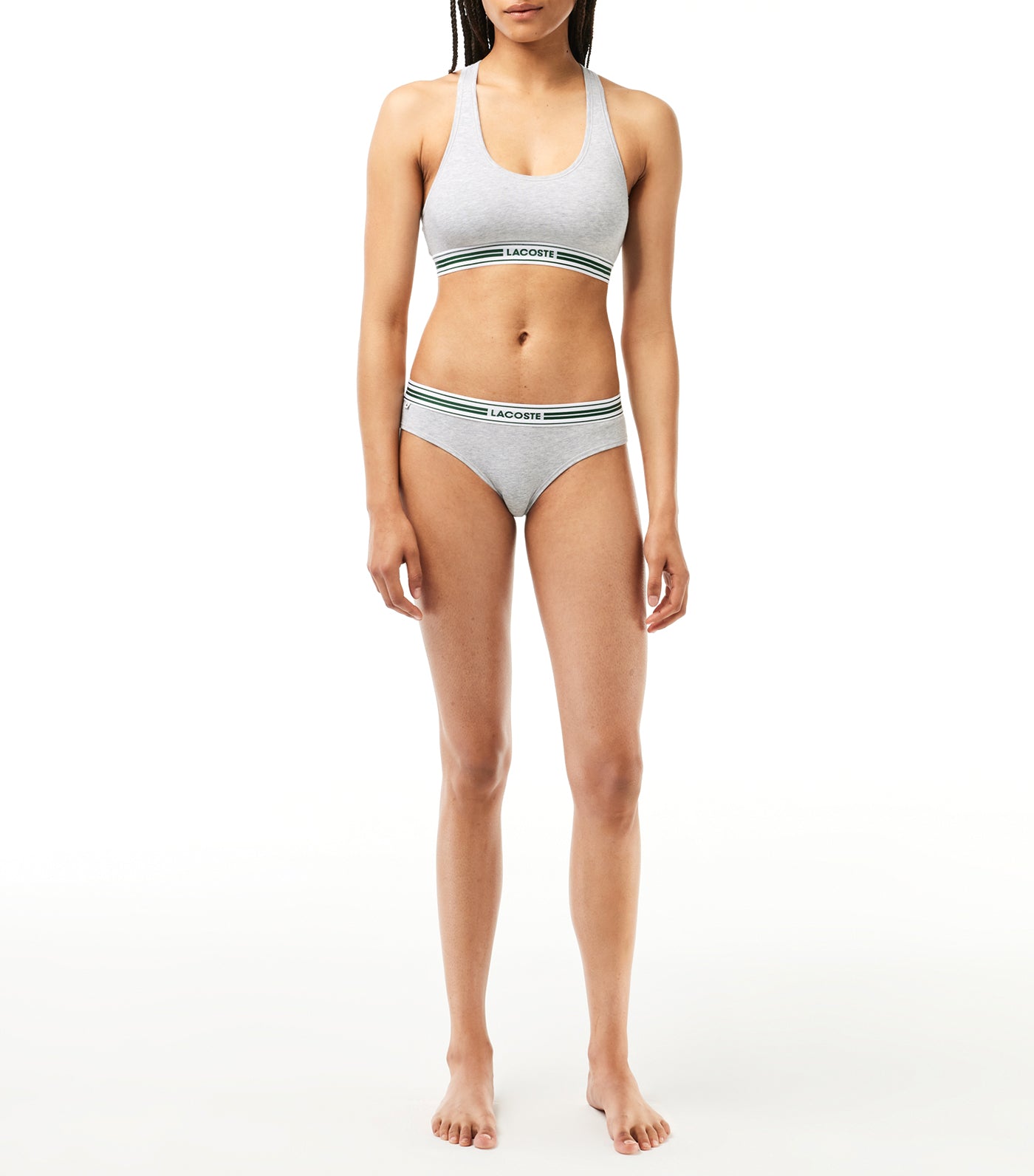 Contrast Logo Waist Briefs Silver Chine