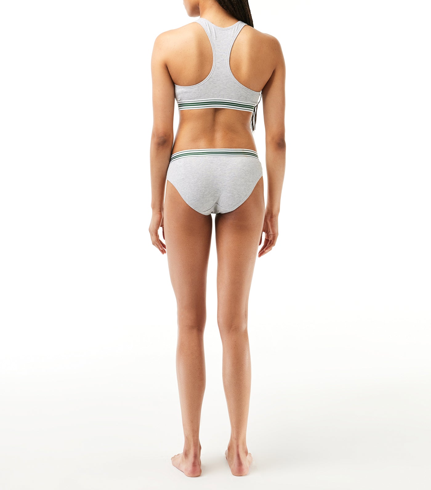 Contrast Logo Waist Briefs Silver Chine