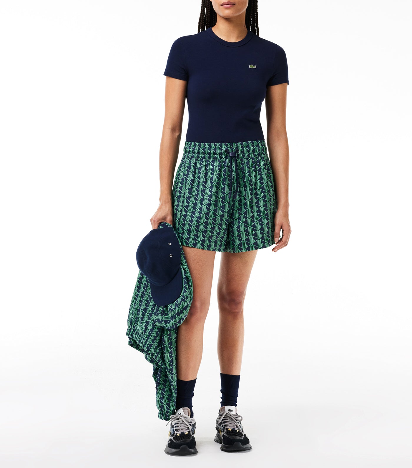 Slim Fit Stretch Jersey T-Shirt Navy Blue