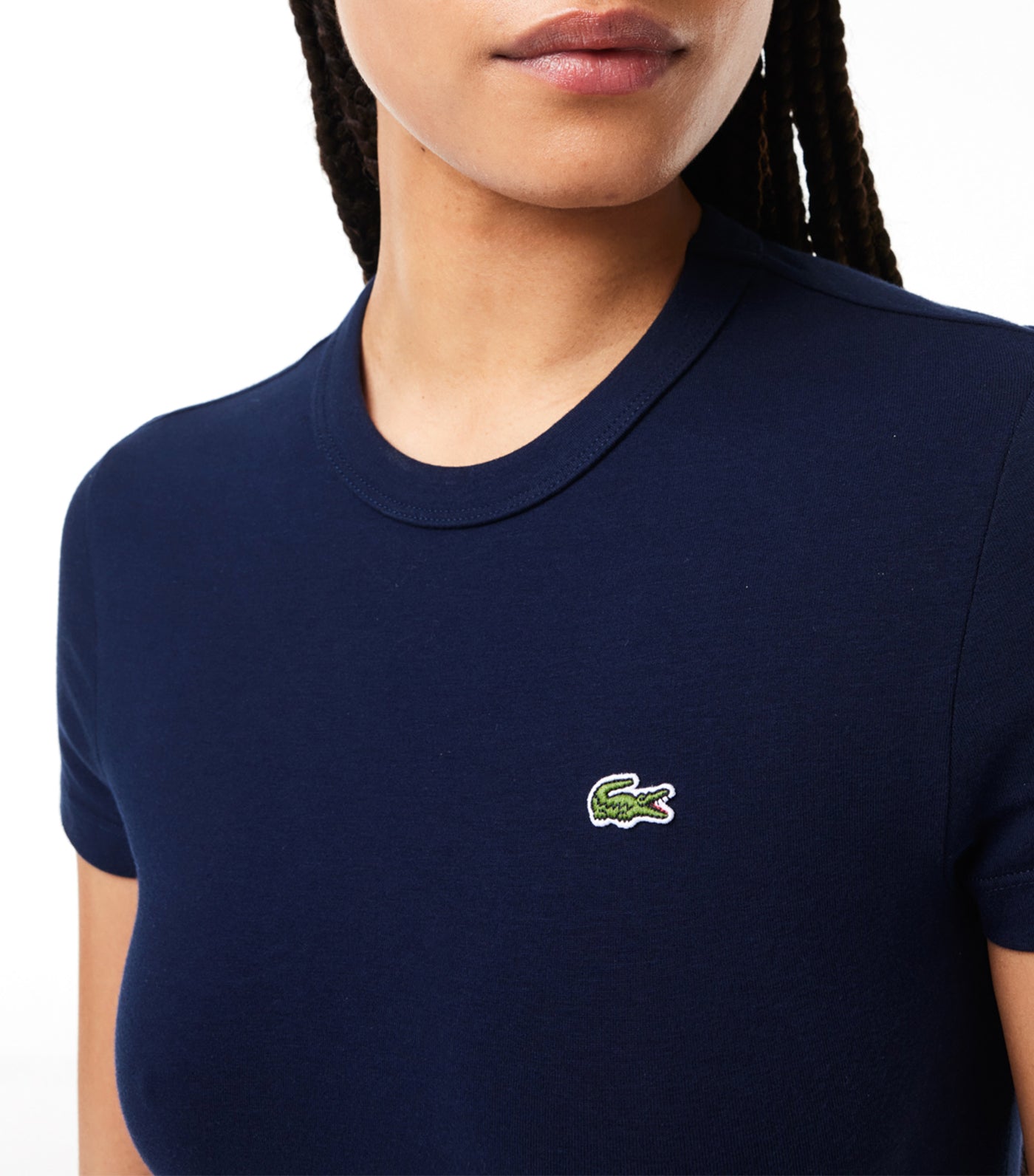 Slim Fit Stretch Jersey T-Shirt Navy Blue