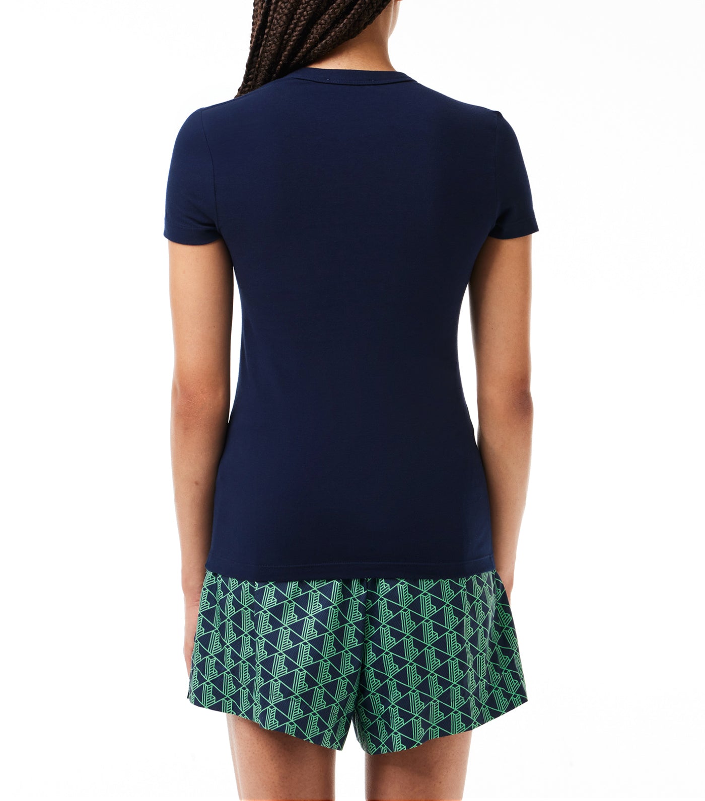 Slim Fit Stretch Jersey T-Shirt Navy Blue