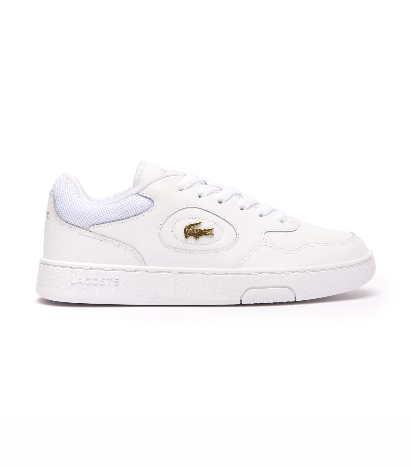 Women's Lineset Leather Trainers  White/Gold
