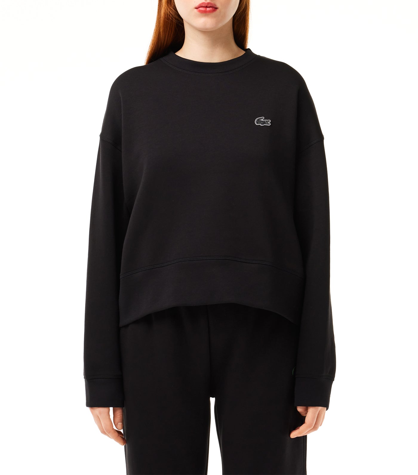 Women’s Lacoste Print Back Sweatshirt Black