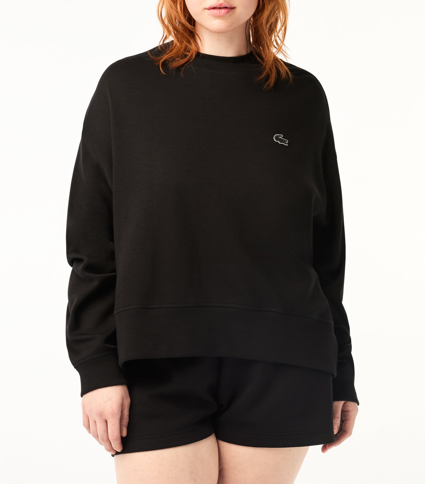 Women’s Lacoste Print Back Sweatshirt Black