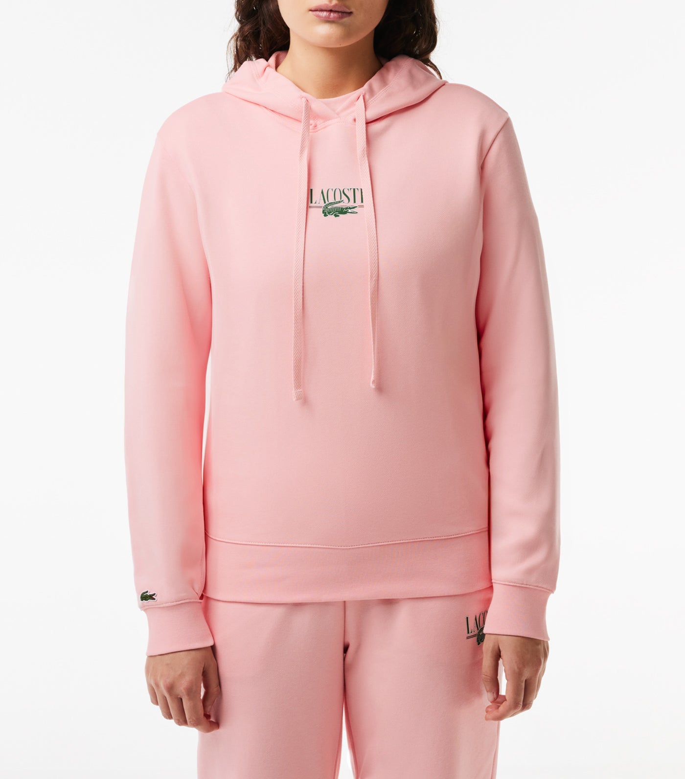 Lacoste Print Jogger Hoodie Waterlily
