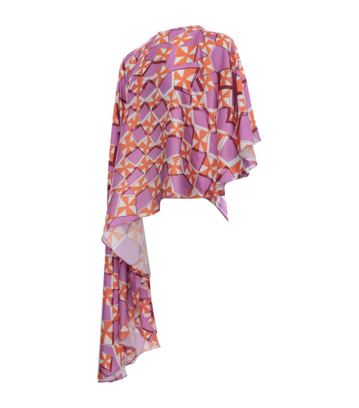 Irrda Asymmetrical Blouse Multi