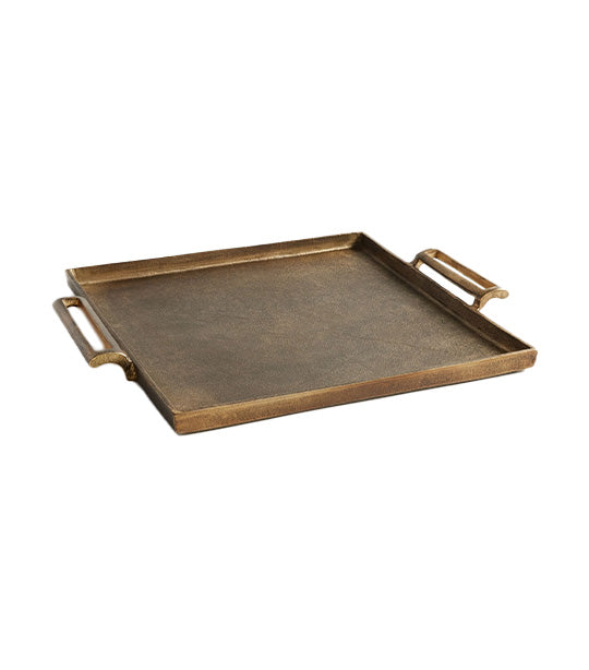 Antiqued Metal Decorative Trays