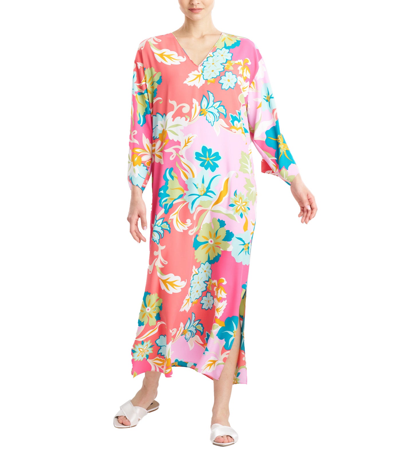 Marbella Caftan Pink Multi