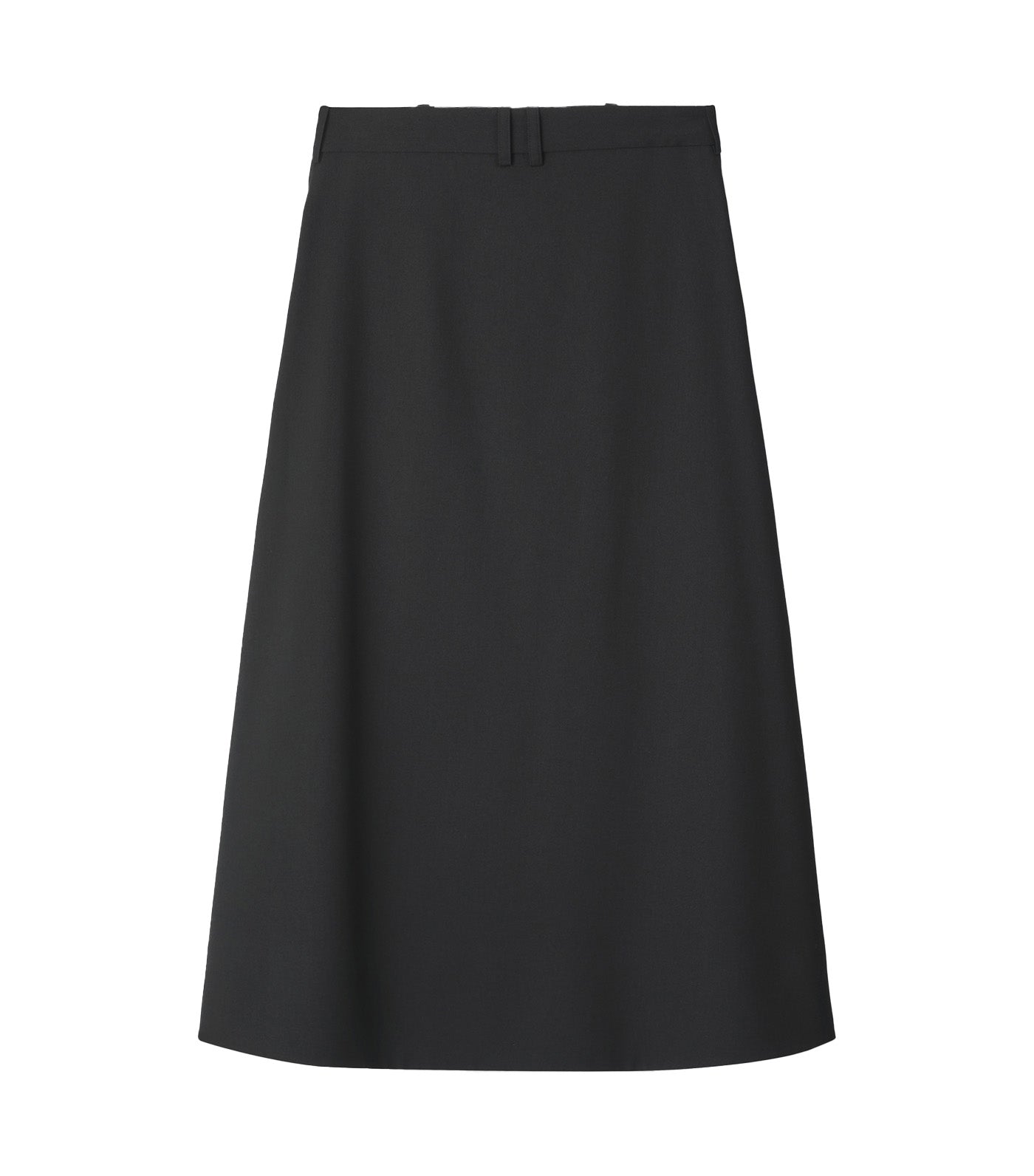 Wool Fabric Skirt Black