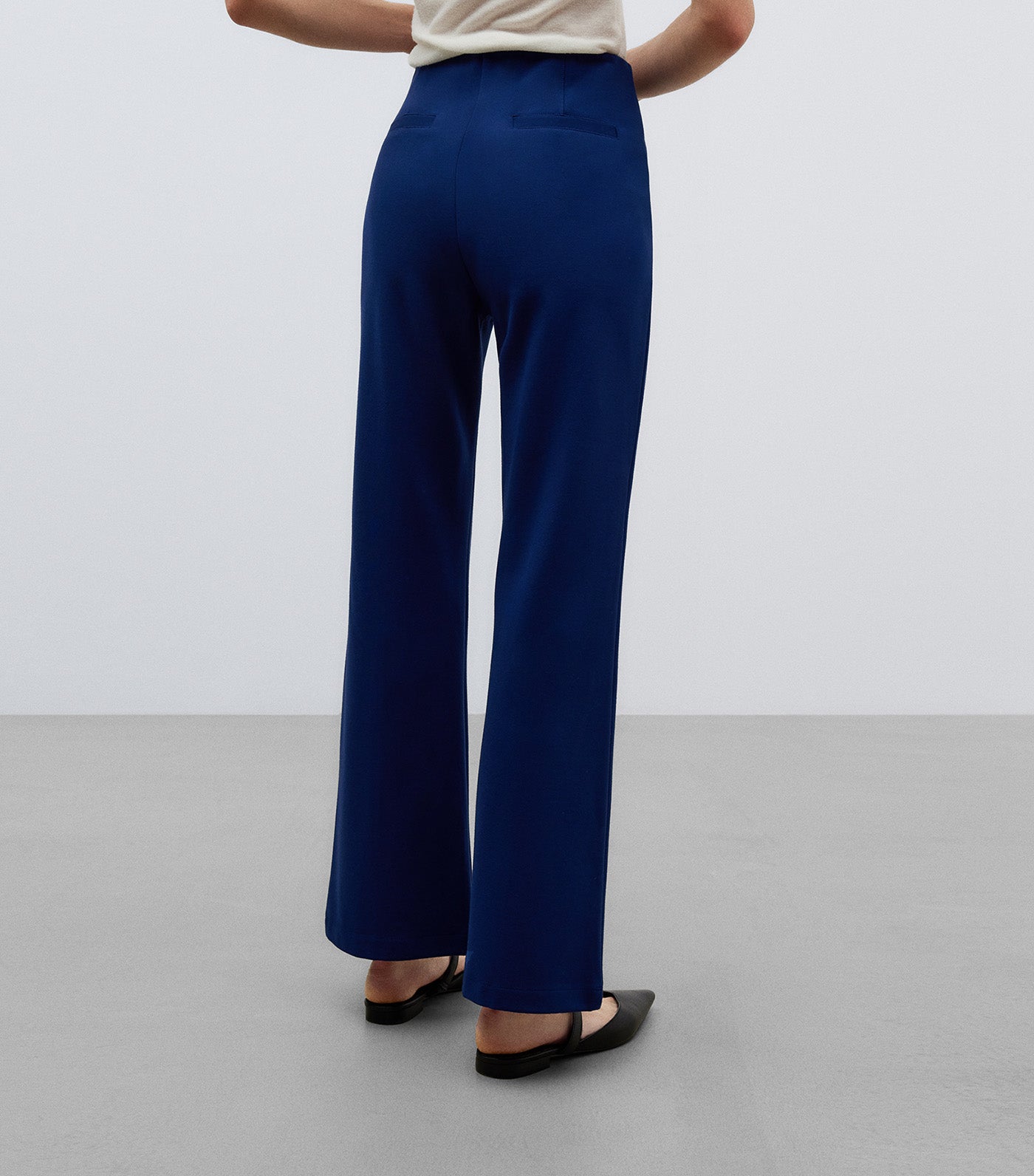 Ankle Trousers Navy Blue