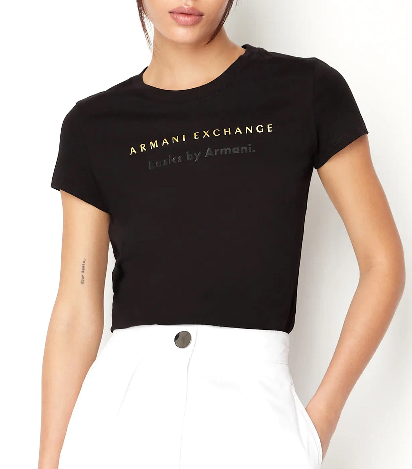 Basics By Armani Slim Fit Organic Jersey Cotton T-Shirt
