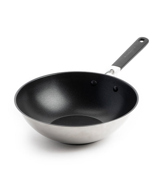 Classic Stainless Steel 3-Ply Open Wok