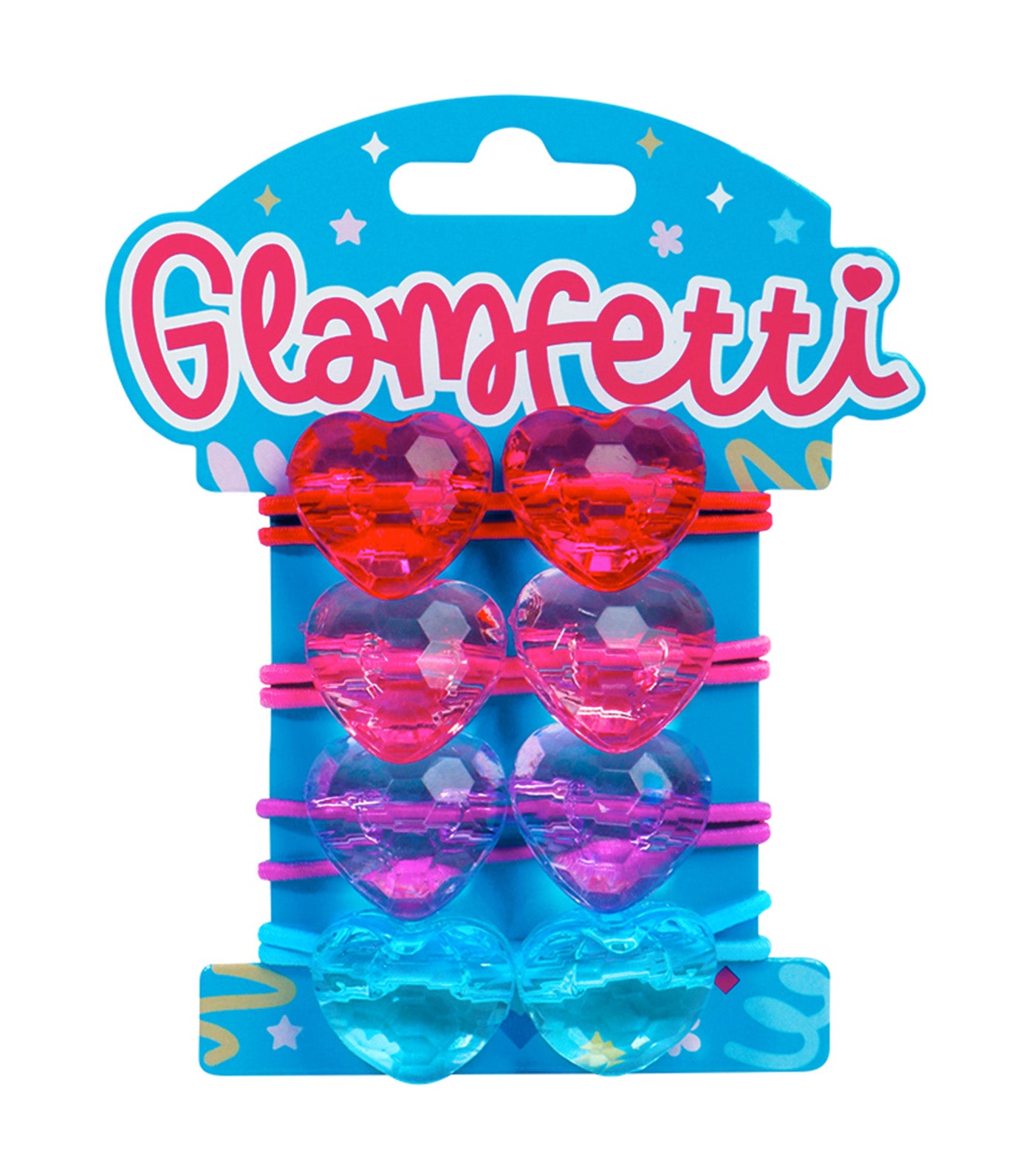 Pair of Hearts Hair Ties 4-Piece Set