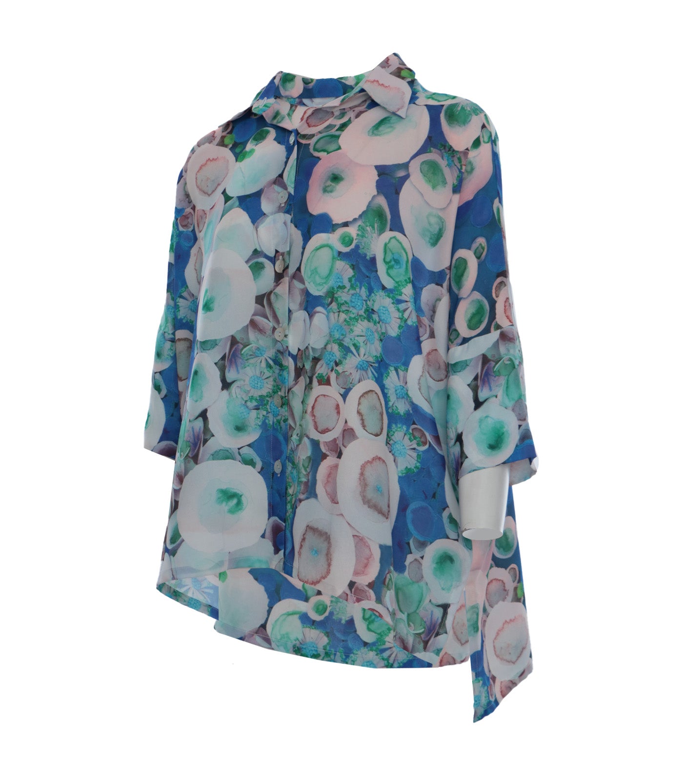 Nirra Collared Loose Blouse Multi