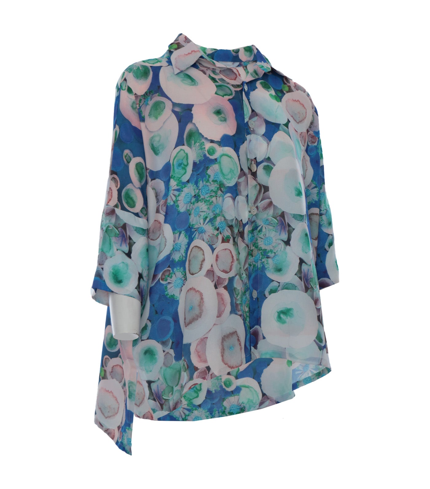 Nirra Collared Loose Blouse Multi