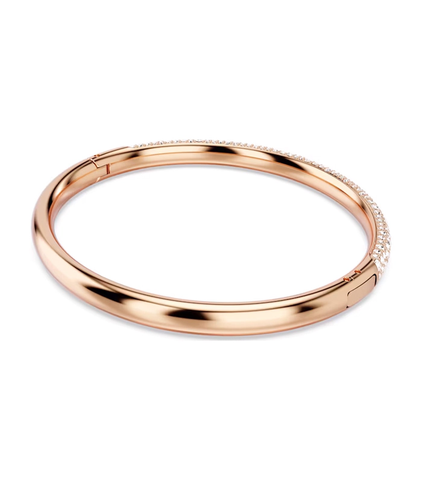 Meteora Bangle Snow Pavé White Rose Gold-Tone Plated