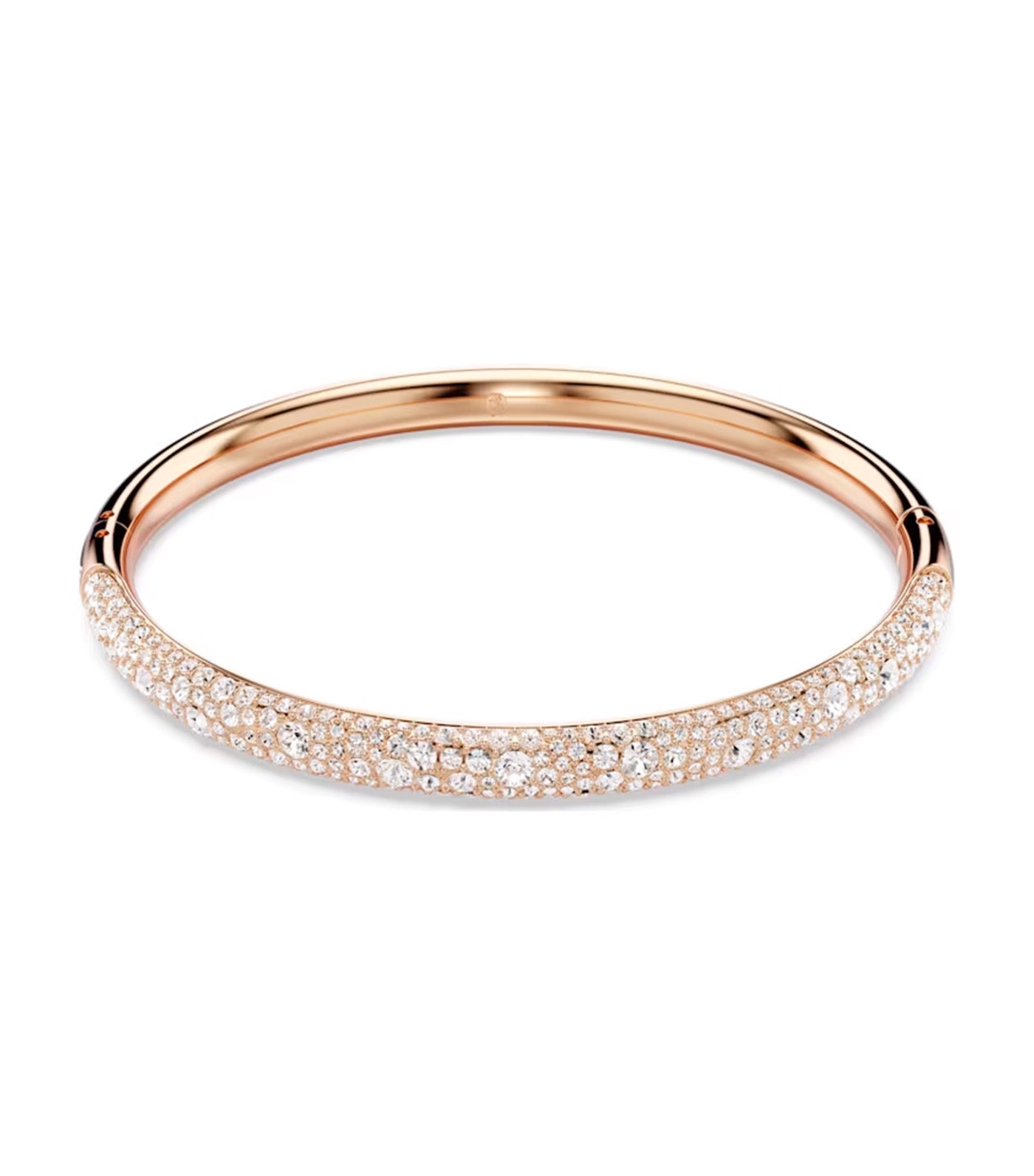 Meteora Bangle Snow Pavé White Rose Gold-Tone Plated