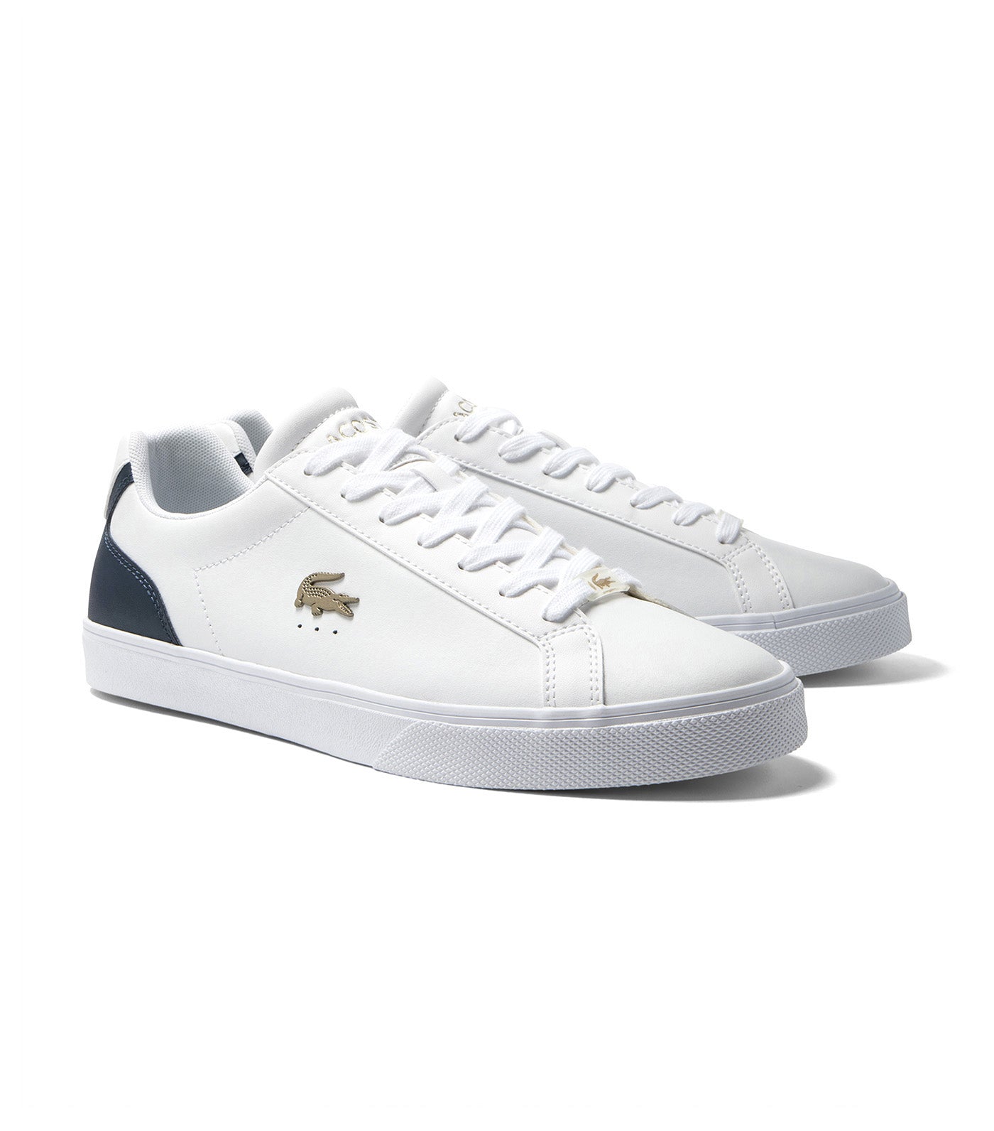 Men's Lacoste Lerond Pro Leather Trainers White/Navy