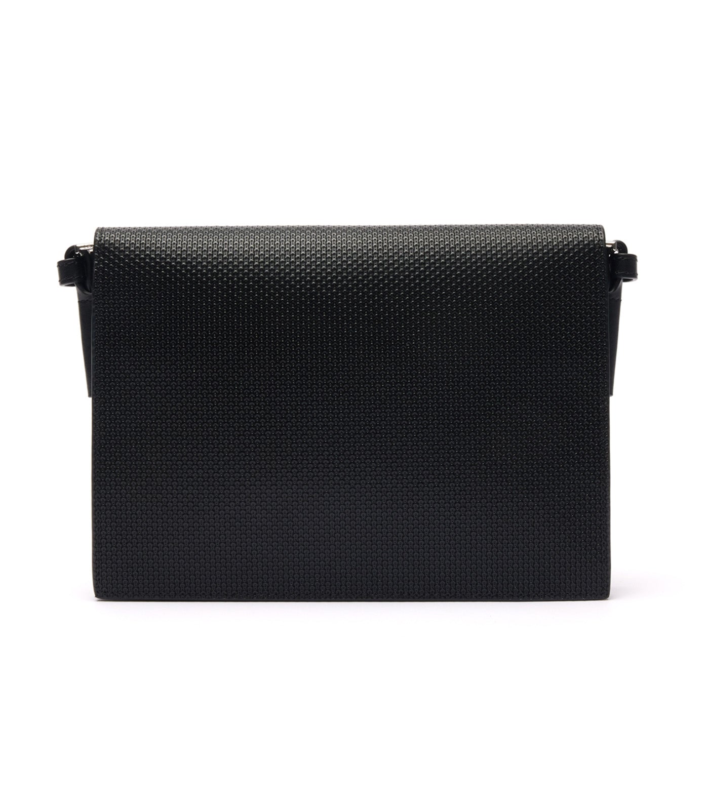 Chantaco Smooth Leather Flap Close Shoulder Bag Noir