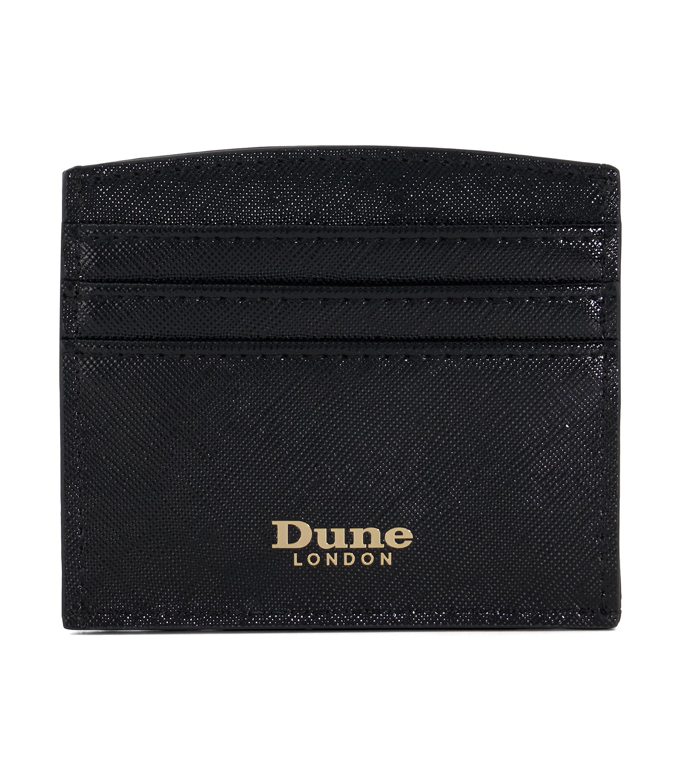 Knoxie Metallic Small Branded Cardholder Black-Synthetic