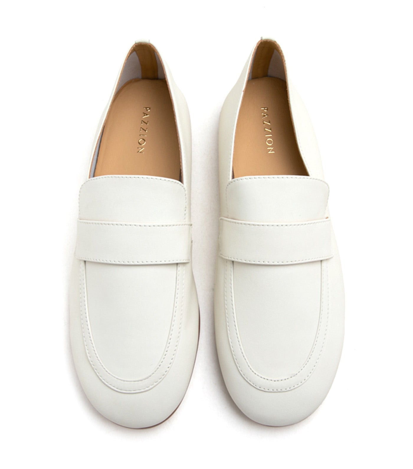 Enola Casual Leather Loafers Beige