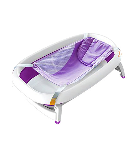 Mega Anti-Mould Folding Bathtub with Bath Net Purple