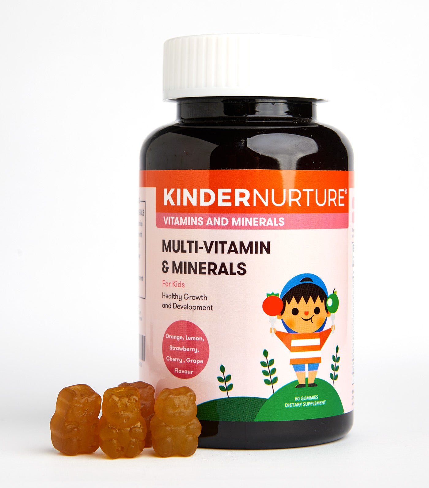 KinderNurture 60pcs. Multi-Vitamin & Minerals for Kids
