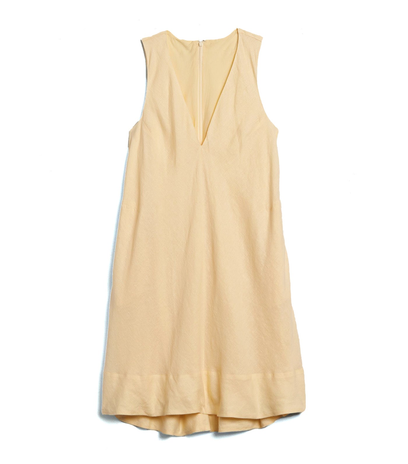Ava Linen Mini Dress Golden Rattan