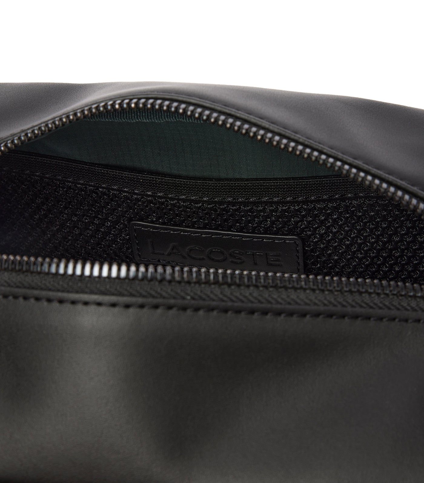 Men's Nomogramme Leather Print Pouch Purse Noir