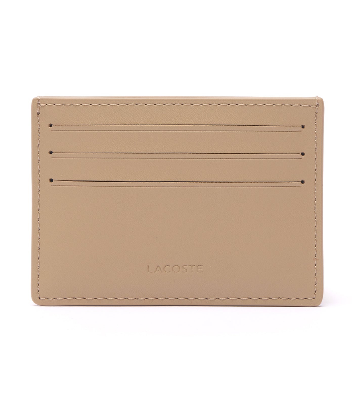 Leather Monogram Print Card Holder Viennois