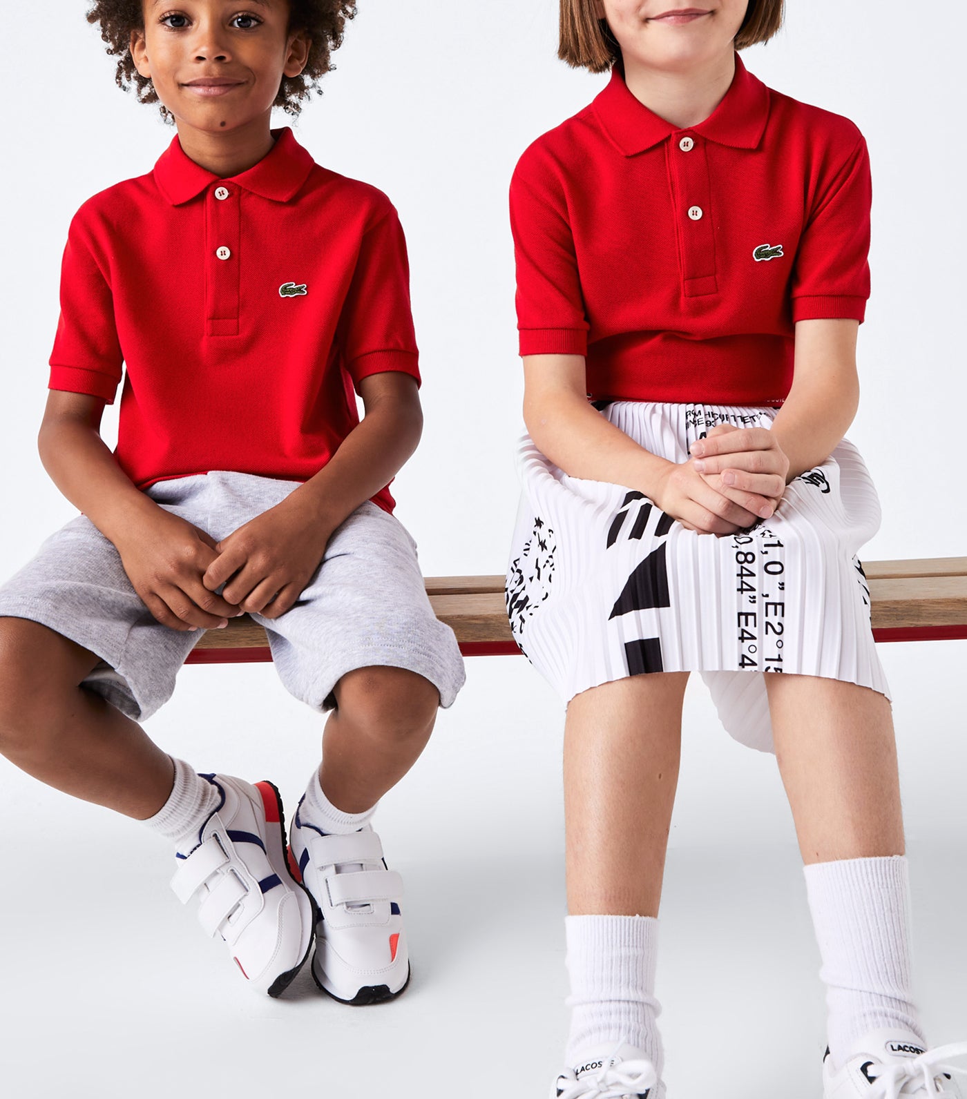Kids' Lacoste Petit Piqué Polo Shirt Red