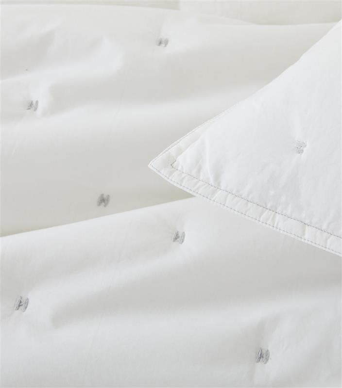 Organic Washed Cotton Percale Duvet Cover and Shams