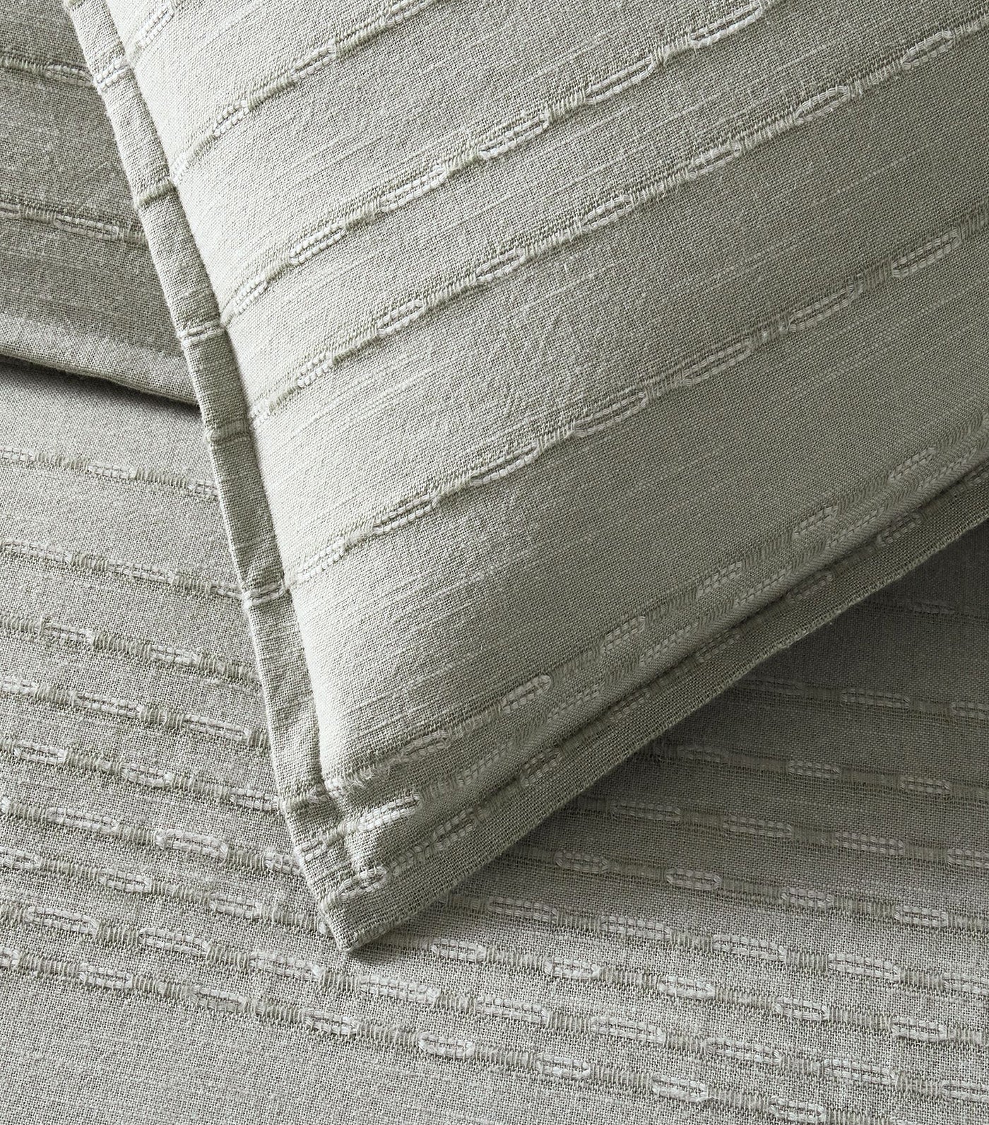 Reese Linen Cotton Duvet Cover & Shams - Celadon